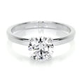 thumbnail image 1 of Bella Jewel Round Cut Brilliant 1.7 Ct Diamond Ring For Women's - Solitaire Diamond Ring - 14K White Gold Plated Diamond Ring - Solo Stone Diamond Ring for Her - Simple Diamond Ring for Ring, 1 of 3