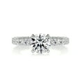 thumbnail image 1 of Bella Jewel Stunning 1.9 Ct Round Cut Eternity Band Diamond Rings - Lab-Created Simulated Stone - 14K White Gold Plated - Ideal Engagement Rings - Timeless Gift for Special Occasions and Birthday, 1 of 3