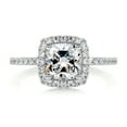 thumbnail image 1 of Bella Jewel Wedding Ring - 14K White Gold Plated Ring for Women's - Cushion Cut Excellent 1.9 Ct Diamond Ring For Women's - Halo Diamond Ring for Women's - Eternity Diamond Ring for Women's, 1 of 3
