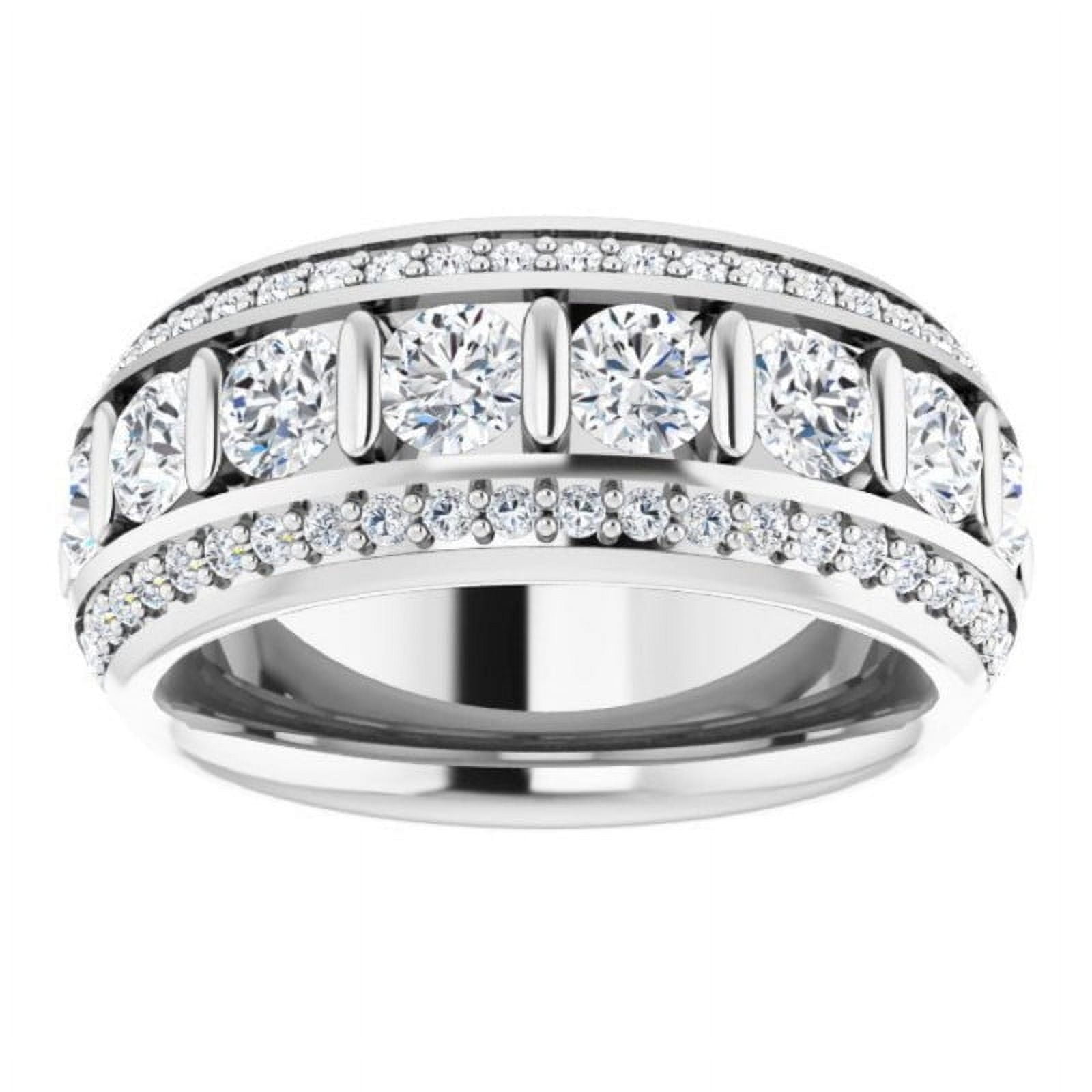 Bella Jewelry 0.92 Ct Round Brilliant Cut Moissanite Ring - 14K White ...