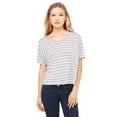 thumbnail image 1 of BELLA + CANVAS Women’s Flowy Boxy Tee in Athletic Heather/ White M | 8881, 1 of 3