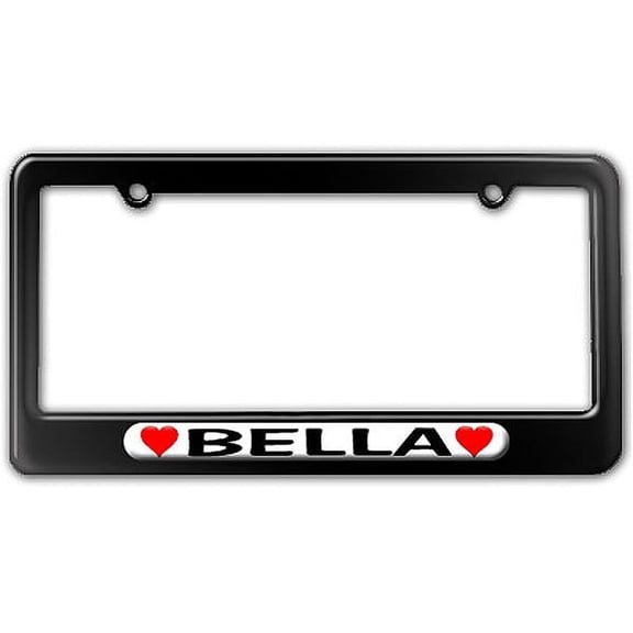 Bella Love with Hearts License Plate Frame
