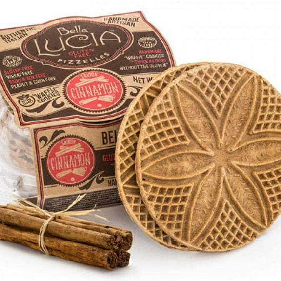 Bella Lucia Pizzelles Waffle Cookie Gluten Free Saigon Cinnamon