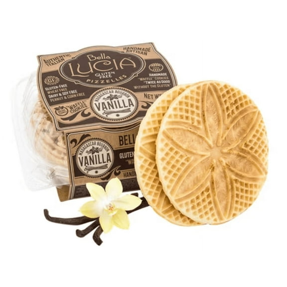 Bella Lucia Pizzelles Waffle Cookie Gluten Free Vanilla -- 6 oz Pack of 4