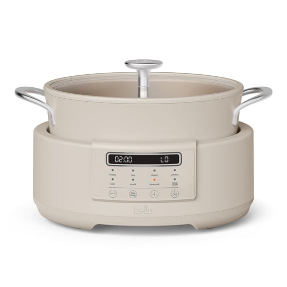 bella Multi 10-in-1, 7 Qt Multi-Cooker, Oatmilk