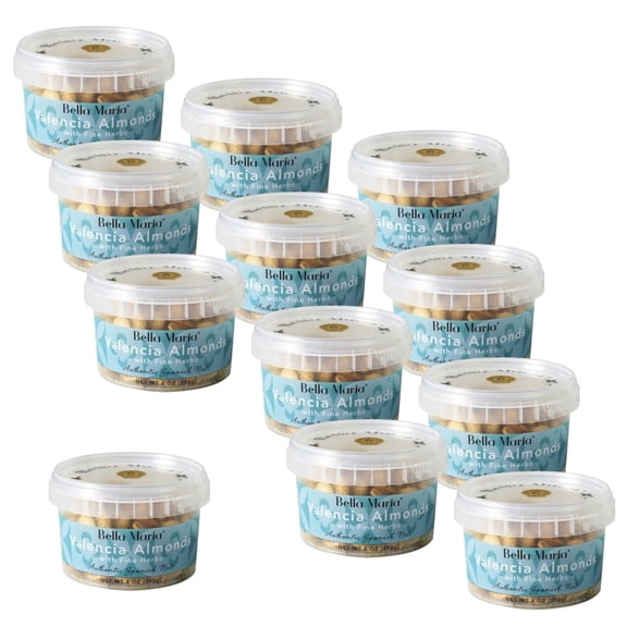 Bella Maria Valencia Almonds with Fine Herbs, 4 oz, 12 Pack