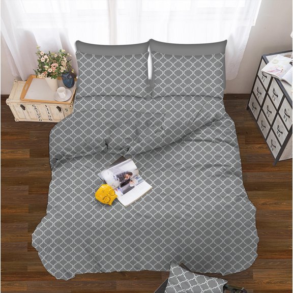 Bella Milano Design 1500 TC Wrinkle Free 4-PC Sheet set , Full Grey