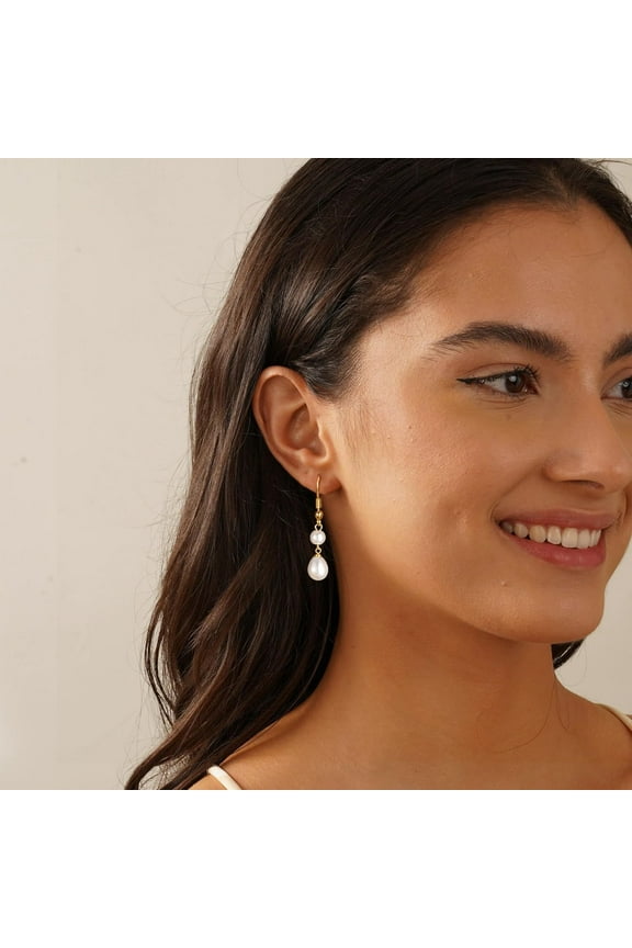 Bella Op Earrings Crystals 18K White Gold Plated Hypoallergenic Dangle Earrings Jewelry For Women[o1395]