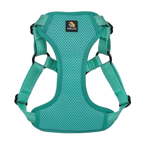 BELLA & PAL Puppy Harness, Dog Harness Small Sized Dog, No Pull Dog Harness, Dog Harness for Small Dogs, Step in Harness for Extra Small Dogs, Dog Harness for Medium Dogs, Emerald, XL