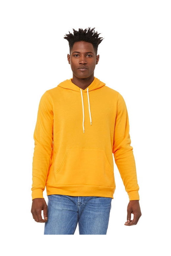 Bella Plus Canvas B86306136 Unisex Sponge Fleece Hoodie, Gold - Extra Large
