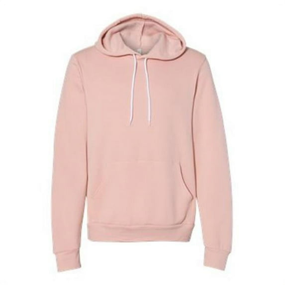 Bella Plus Canvas B86306334 Unisex Sponge Fleece Hoodie, Peach - Medium