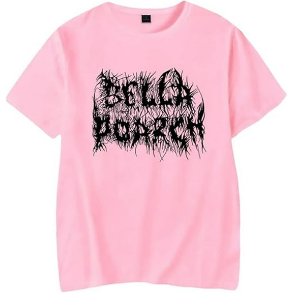 Bella Poarch Logo T-Shirt Women Men Vintage Fashion Short Sleeve Tee Streetwear