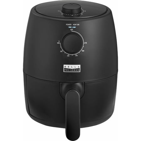 Bella Pro Series - 2-qt. Analog Air Fryer - Matte Black