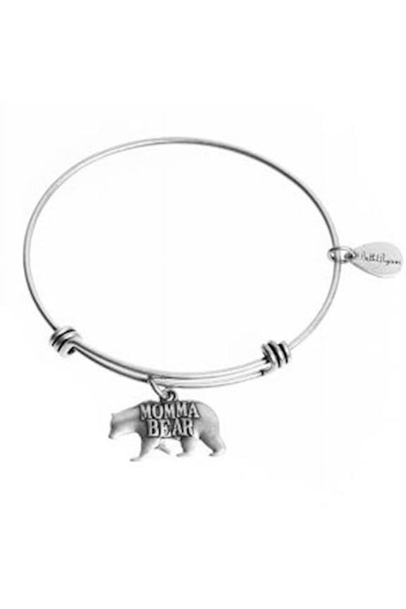 Bella Ryann 360229 Momma Bear Bangle Silver Bracelet