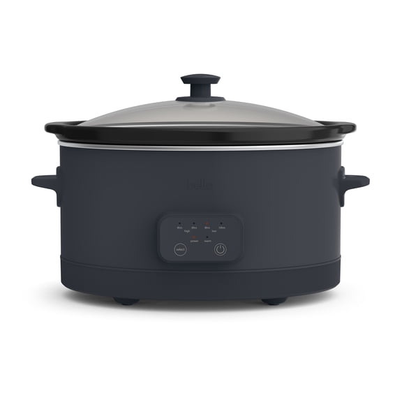 bella Savor 6 QT Digital Programmable Slow Cooker, Slate