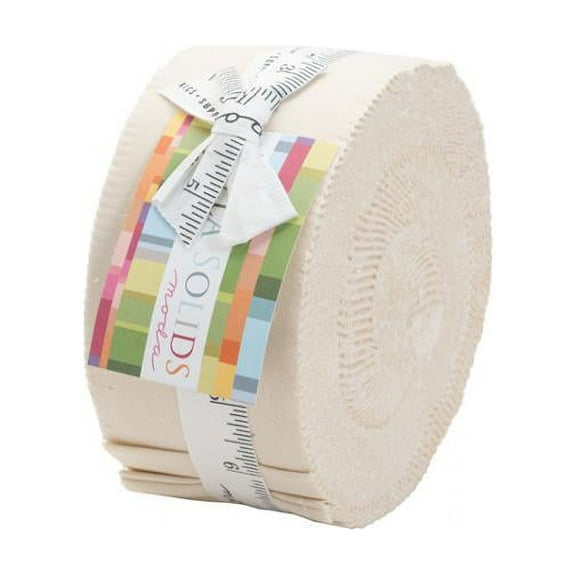 Bella Solids - Moda Jelly Roll - Natural - 9900Jr 12
