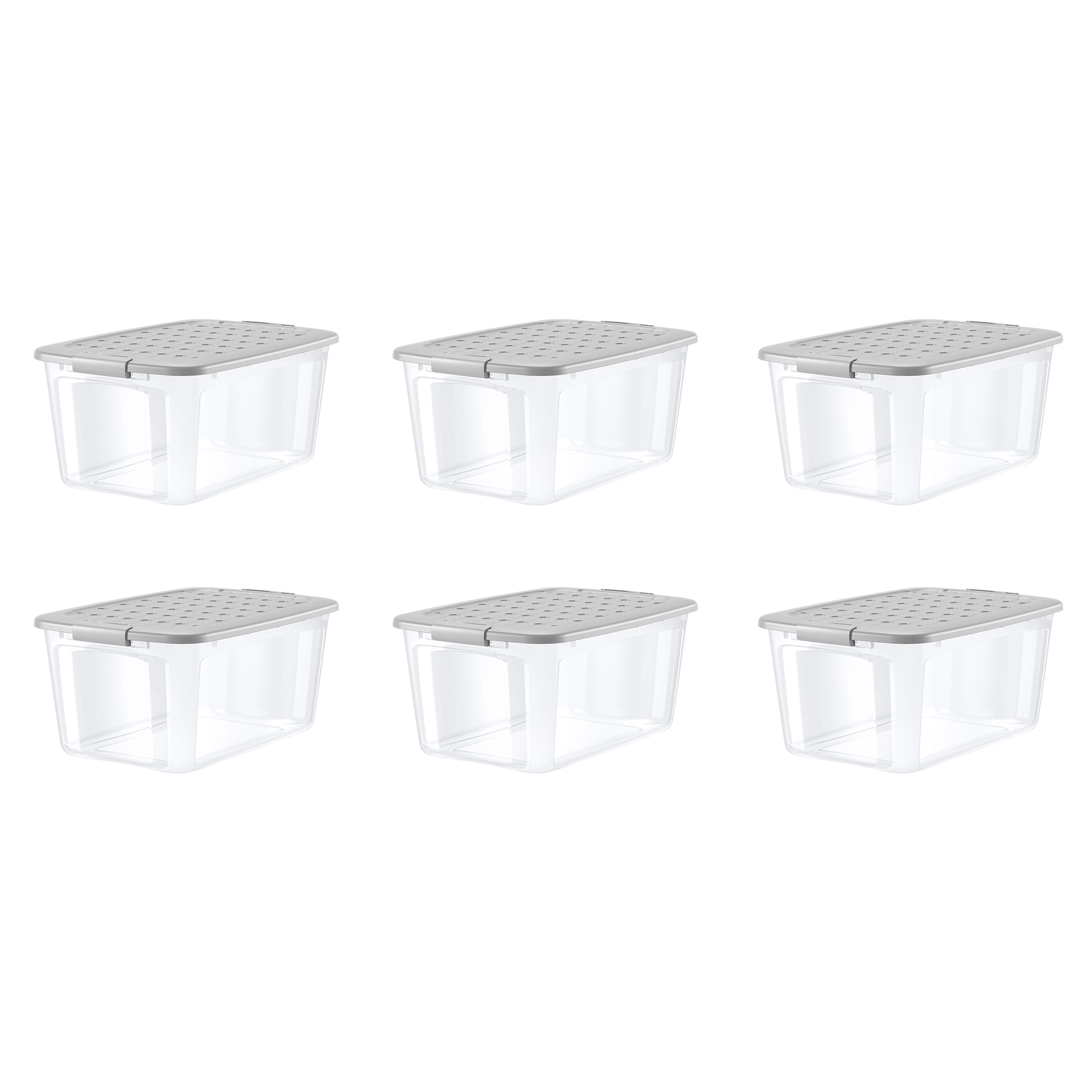 https://i5.walmartimages.com/seo/Bella-Storage-56-Quart-Clear-Plastic-Latching-Grey-Lid-Tote-Set-of-6_06262c3e-118b-463f-8619-7361d63e67e9.66b586563aaeb3eee164e26d561b0ebf.jpeg