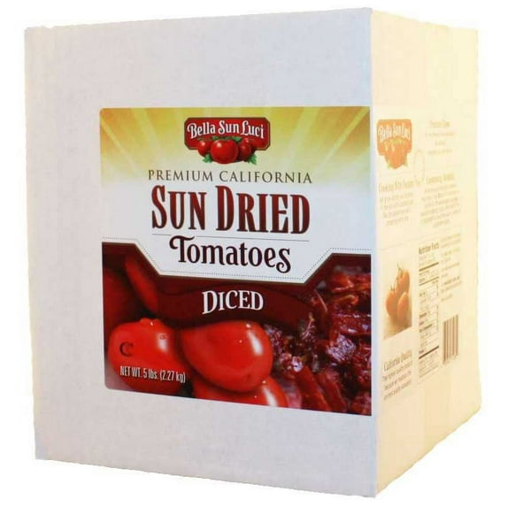Bella Sun Luci 5 Pound Sun Dried Tomatoes Diced.