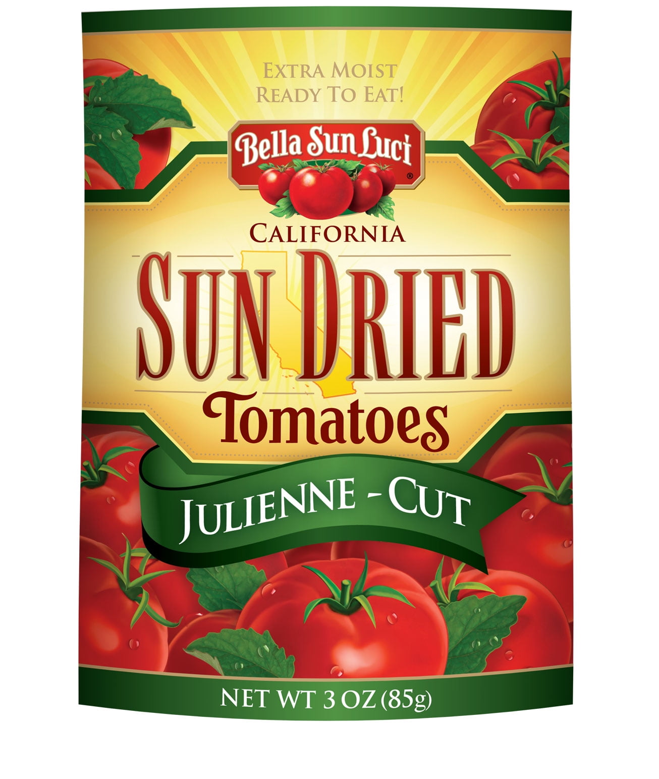 Bella Sun Luci California Sun Dried Julienne Cut Tomatoes, 6Pack 3 oz
