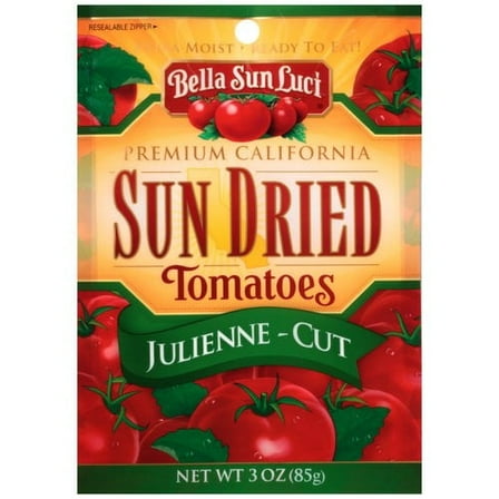 Bella Sun Luci Premium California Julienne-Cut Sun Dried Tomatoes, 3 oz