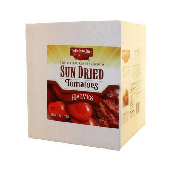 Bella Sun Luci Premium California Sun Dried Tomatoes Halves, 5 Pound - 1 each.