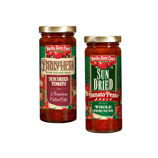 Bella Sun Luci Sun Dried Tomato Bruschetta & Tomato Pesto, Variety 2
