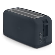 Bella TOAST 4-Slice Slim Toaster with Extra Long Slot, 6 Setting Shade Control with Reheat & Cancel Buttons, Anti Jam & Auto Shutoff, Slate