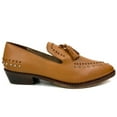 thumbnail image 1 of Bella Tan Studded Mules, 1 of 5