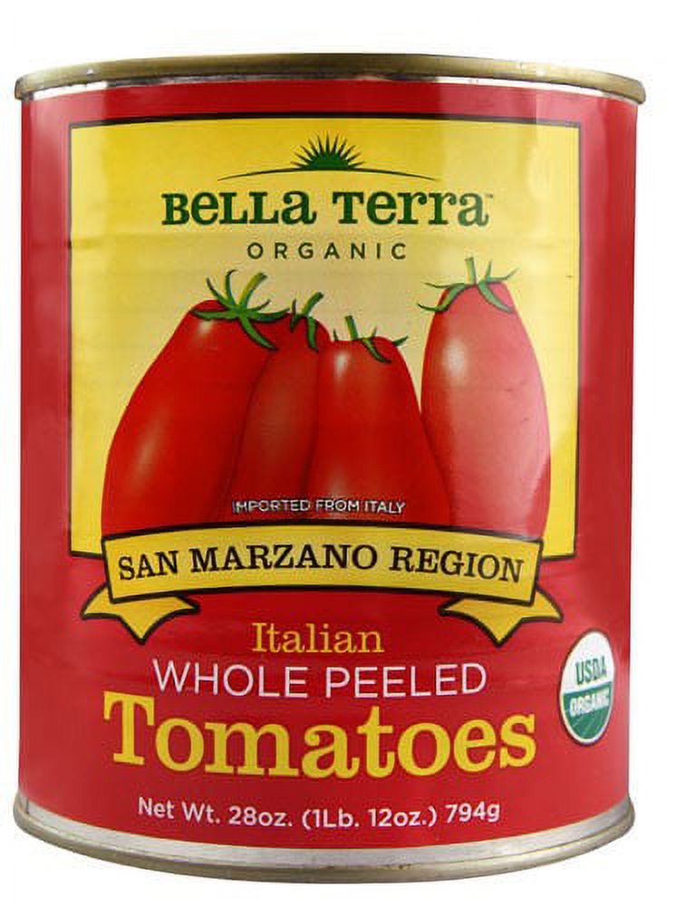 Bella Terra Italian Whole Peeled Tomatoes, 28 oz