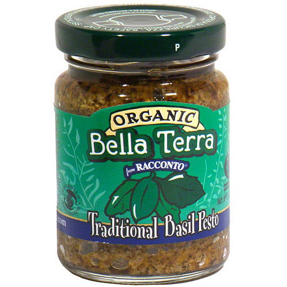 Bella Terra Organic Traditional Basil Pesto, 6.3 oz (Pack of 6)