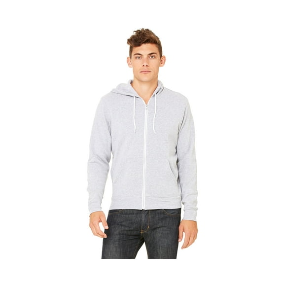 Bella Unisex Poly-Cotton Fleece Full-Zip Hoodie, Style C3739