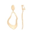thumbnail image 1 of Bella Uno Women's Clip On Drop Earrings in Recycled Metal, 1 of 4