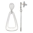 thumbnail image 1 of Bella Uno Women's Geometric Drop Earrings in Recycled Metal, 1 of 5