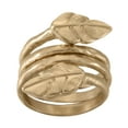 thumbnail image 1 of Bella Uno Women's Leaf Bypass Ring in Recycled Metal, 1 of 6