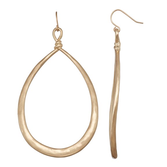 Bella Uno Women's Teardrop Earrings in Recycled Metal