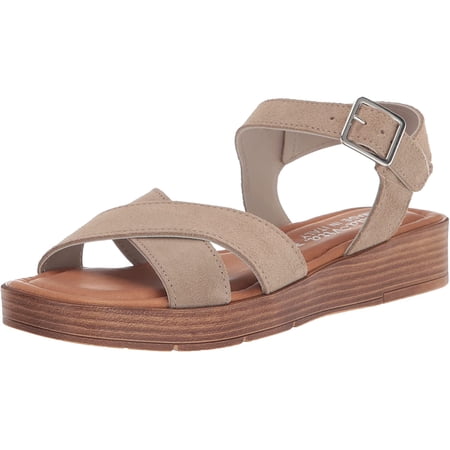 Bella Vita Mens Car-Italy Flat Sandal 7 Narrow Stone Suede Leather