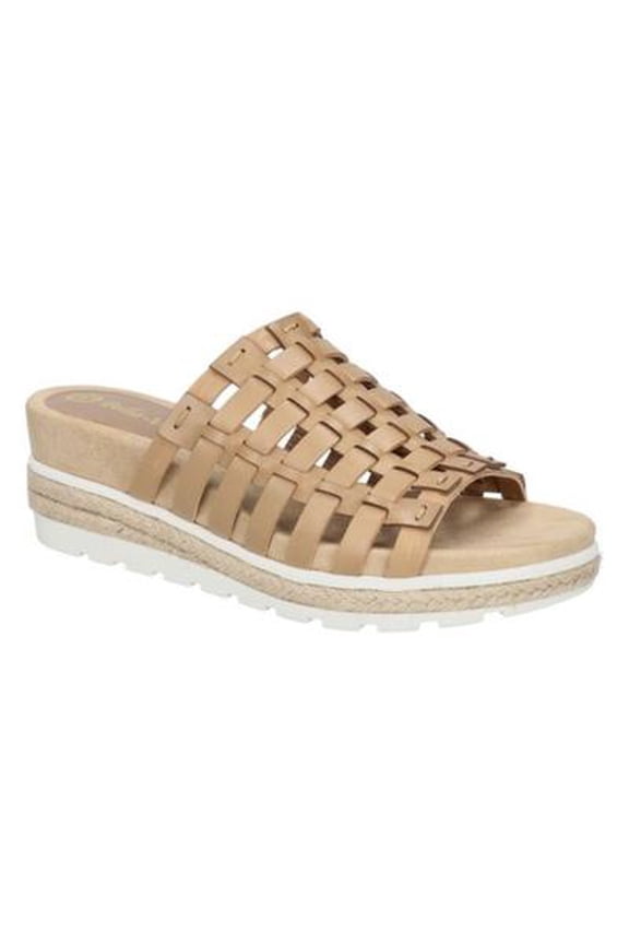 Women's Oaklynn Wedge Sandal, Saddle Burnished Leather, 6.5 Wide