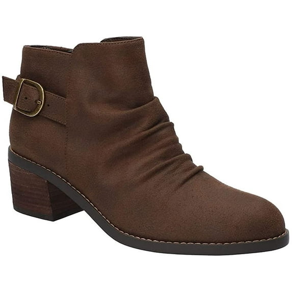 Bella Vita Womens Ace Block Heel Bootie Ankle Boot 9 Brown