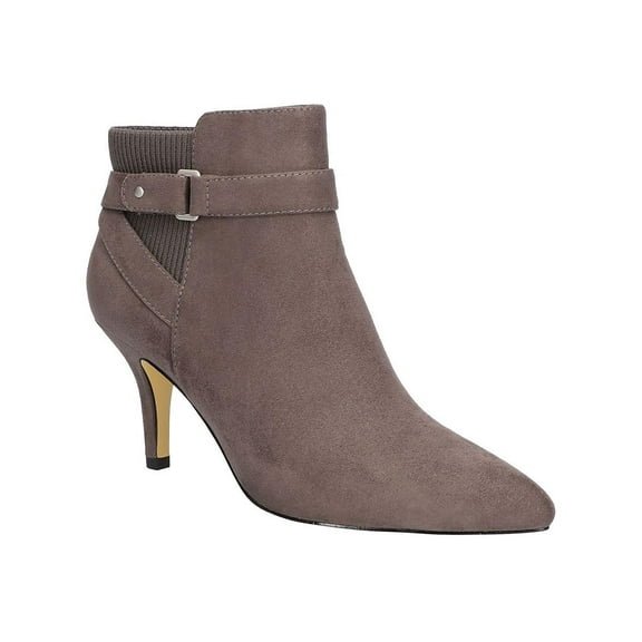 Bella Vita Womens Aileen Faux Suede Pointed Toe Ankle Boots