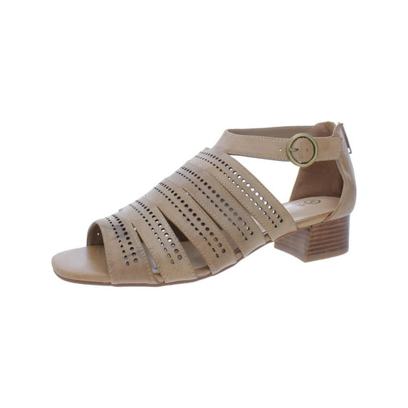 Bella Vita Womens Betsy Leather Perforated Gladiator Sandals