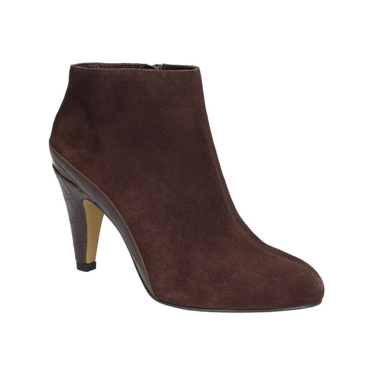 Bella Vita Womens Brennan Suede Round Toe Ankle Boots