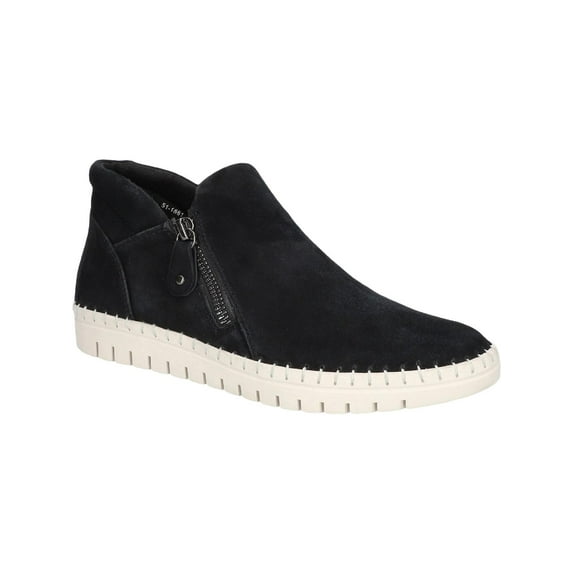 Bella Vita Womens Camberly Double Zipper Suede Ankle Boots