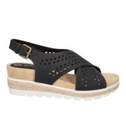 Bella Vita Womens Cosette Cut Out Espadrille Wedge Casual Shoes