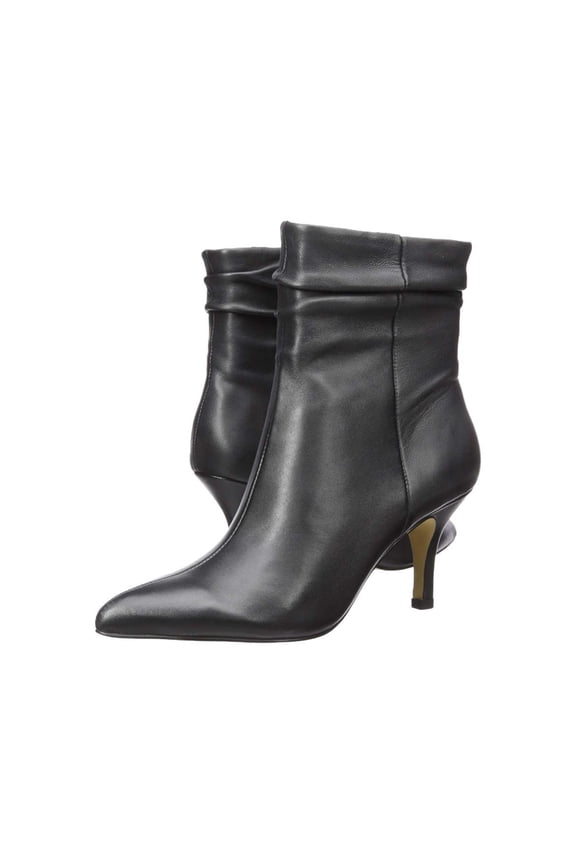 Womens Danielle Leather Pointed Toe Ankle Fashion Boots