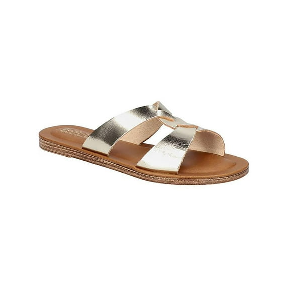 Bella Vita Womens Dov-Italy Leather Slip-On Slide Sandals