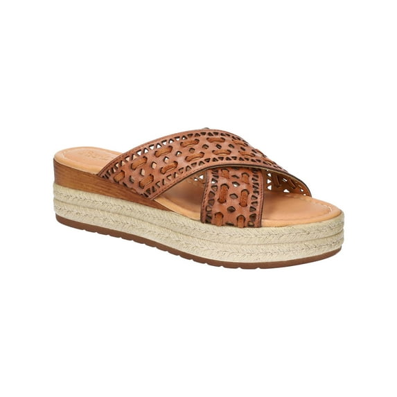 Bella Vita Womens EXA-ITALY Leather Open Toe Platform Sandals