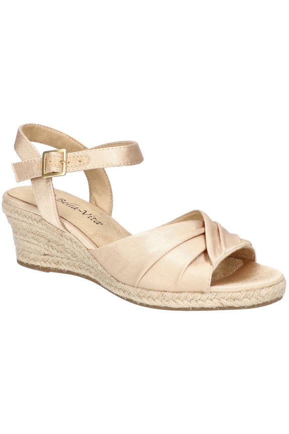 Womens ISABETH Satin Ankle Pumps