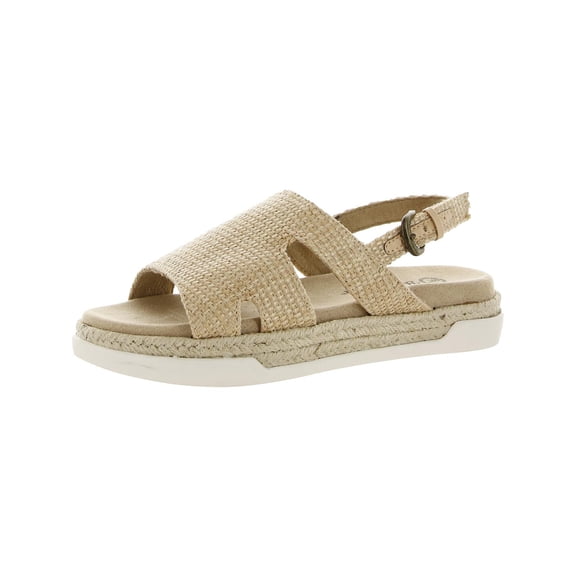 Bella Vita Womens Kato Woven Cut-Out Slingback Sandals
