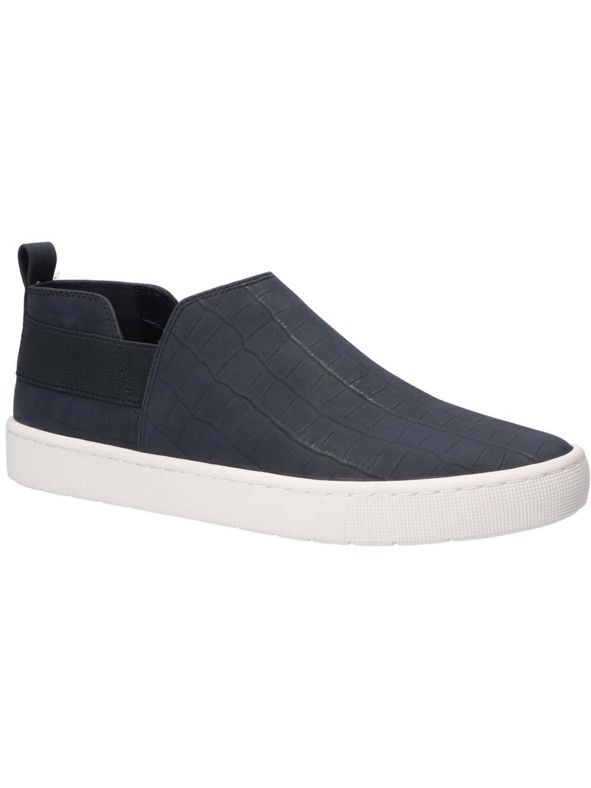 Faux leather slip on sneakers deals