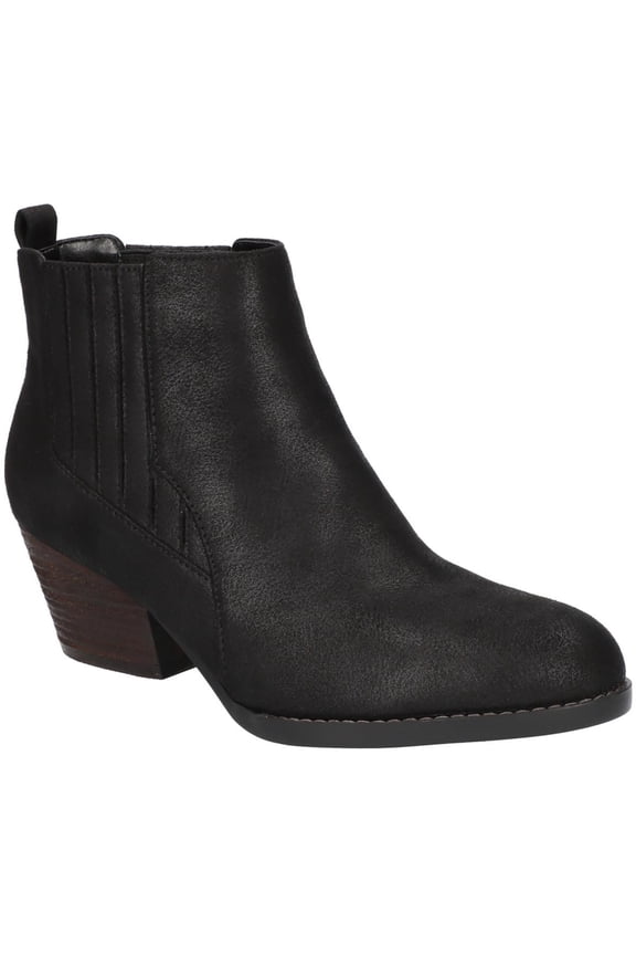 Womens LOU Leather Pull On Ankle Boots